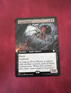 Doom Weaver BORDERLESS - NM - MTG Crimson Vow - Magic the Gathering - Image 1