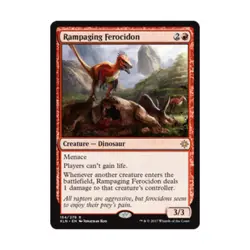 WOTC MtG Ixalan Rampaging Ferocidon (R) (Foil) NM - Image 1