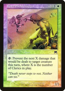 Battlefield Medic - Onslaught FOIL #9 MAGIC CARD MTG NM-MINT - Image 1