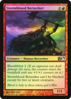 Stormblood Berserker - Magic 2012 FOIL #156 MAGIC CARD MTG PLYD - Image 1