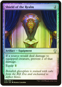 Shield of the Realm - Dominaria FOIL MAGIC CARD MTG NM-MINT - Image 1