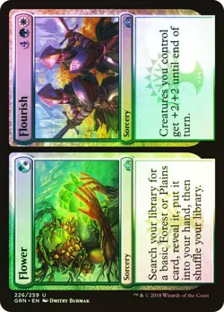 Flower // Flourish - Guilds of Ravnica FOIL MAGIC CARD MTG NM-MINT - Image 1