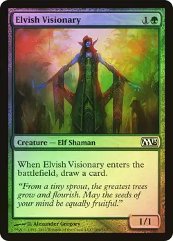 Elvish Visionary - Magic 2013 FOIL #169 MAGIC CARD MTG LP - Image 1