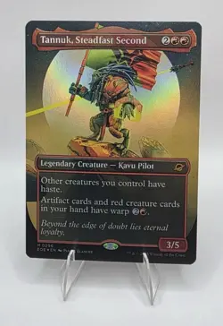 Tannuk, Steadfast Second (Borderless Foil) - Edge of Eternities NM - MTG Magic - Image 1
