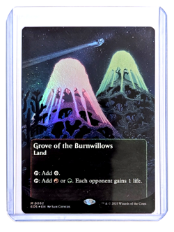Grove of the Burnwillows M 0062 Borderless FOIL MTG Edge Of Eternities EOS NM/M - Image 3