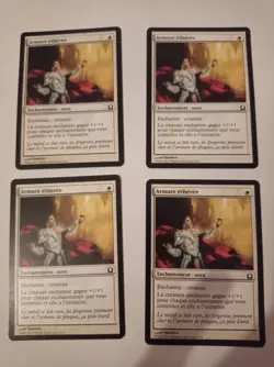 Armure etheree - Ethereal Armor - Magic MTG - Exc FR * 4 Playset - Image 1