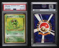 Caterpie Japanese Pokemon Base Set PSA 10 GEM MT 1996 g1z - Image 3