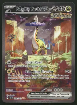 Raging Bolt ex 208/162 - Temporal Forces TEF Illustration Rare Alt Art POKEMON - Image 1