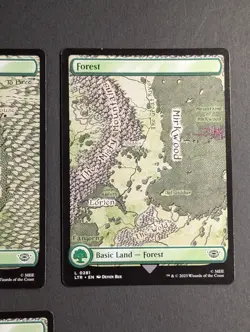 MTG - 3x Forest (280 + 281) - NM Full Art - Pack Fresh Lord of the Rings - Magic - Image 4