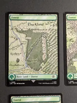 MTG - 3x Forest (280 + 281) - NM Full Art - Pack Fresh Lord of the Rings - Magic - Image 3