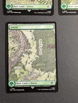 MTG - 3x Forest (280 + 281) - NM Full Art - Pack Fresh Lord of the Rings - Magic - Image 5
