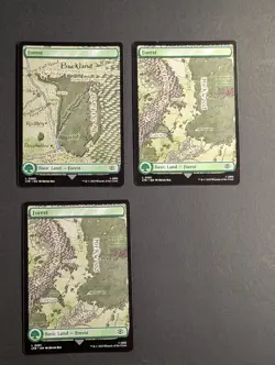 MTG - 3x Forest (280 + 281) - NM Full Art - Pack Fresh Lord of the Rings - Magic - Image 2