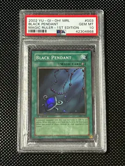 YUGIOH PSA 10 2002 Black Pendant MRL-003 Super Rare 1st Edition *4868 - Image 1