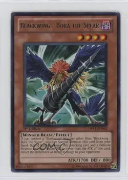 Blackwing - Bora the Spear (R) 1st Ed. YuGiOh Crow Duelist Pack #DP11-EN002 1e7 - Image 1