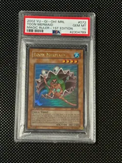 YUGIOH PSA 10 2002 Toon Mermaid MRL-072 Ultra Rare 1st Edition *4789 - Image 1