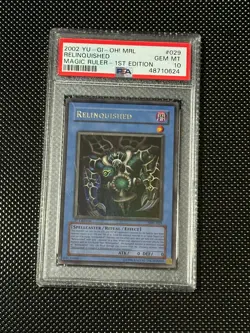 YUGIOH PSA 10 2002 Relinquished MRL-029 Ultra Rare 1st Edition *0624 - Image 1