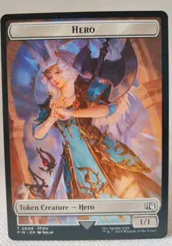 Hero (T0009) Treasure (T0023) Double-Sided Token Final Fantasy Regular MTG - Image 1