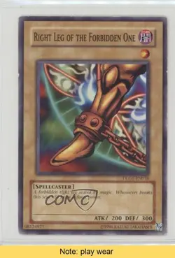 Right Leg of the Forbidden One Wal-Mart Exclusive YuGiOh Dark ends 2008 READ u3f - Image 1