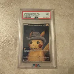 PSA 9 Van Gogh Pikachu Grey Felt Hat Promo Pokemon Card #085 Mint Look! - Image 1