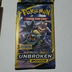 Pokemon 2019 Unbroken Bonds 3 Card Booster Pack Unweighted New Factory Sealed - Image 4