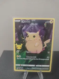 Pokemon Cards 005/025 Pikachu Gnaw Thunder Jolt Rare Full Art 25th Anniversary - Image 1