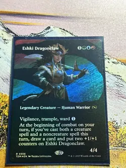 Eshki Dragonclaw - Foil - Borderless Tarkir: Dragonstorm MTG - Image 1