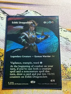 Eshki Dragonclaw - Foil - Borderless Tarkir: Dragonstorm MTG - Image 3
