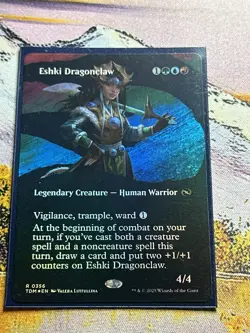 Eshki Dragonclaw - Foil - Borderless Tarkir: Dragonstorm MTG - Image 4