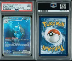 2023 POKEMON MEW EN-151 SPECIAL ILLUSTRATION RARE #200 BLASTOISE EX PSA 9 - Image 3