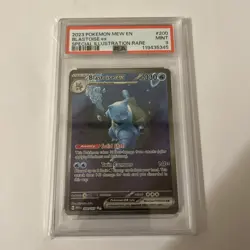 2023 POKEMON MEW EN-151 SPECIAL ILLUSTRATION RARE #200 BLASTOISE EX PSA 9 - Image 1