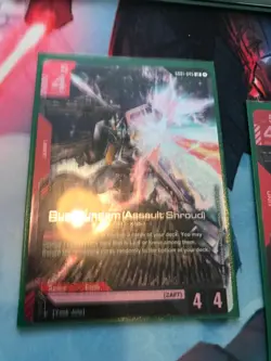 GUNDAM CARD GAME DUEL GUNDAM ASSAULT SHROUD x2 GD01-045 LR FOIL ENGLISH NEWTYPE - Image 2