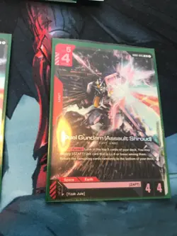 GUNDAM CARD GAME DUEL GUNDAM ASSAULT SHROUD x2 GD01-045 LR FOIL ENGLISH NEWTYPE - Image 3