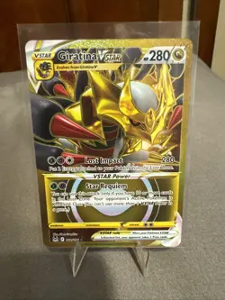 Pokemon TCG Giratina VSTAR 212/196 Lost Origin Card, Near Mint Condition - Image 1