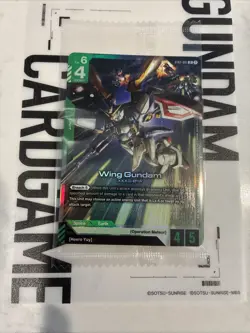 Gundam Card Game - English Beta - Sealed Wing Gundam ST02-001 LR Ver.β - Image 1