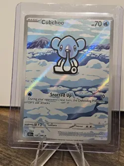 Pokemon TCG - Cubchoo - 109/086 - Illustration Rare - SV: Black Bolt - Image 1