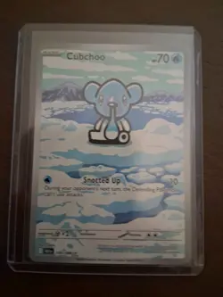 Pokemon TCG - Cubchoo - 109/086 - Illustration Rare - SV: Black Bolt - Image 1