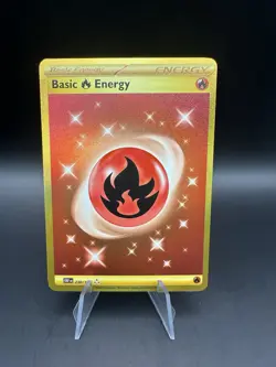 Pokemon TCG Basic Fire Energy Sv03: Obsidian Flames 230/197 Gold Hyper Rare Card - Image 1