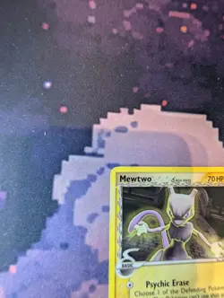 Pokemon Mewtwo Delta Species 24/110 EX Holon Phantoms Non-Holo Card NM - Image 2