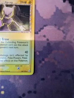Pokemon Mewtwo Delta Species 24/110 EX Holon Phantoms Non-Holo Card NM - Image 5