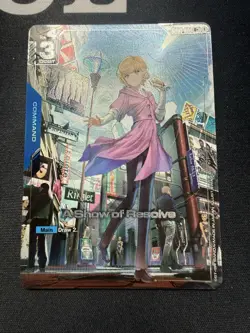 Gundam Card Game Newtype Rising A Show Of Resolve GD01-100 U+ alt art NM English - Image 1