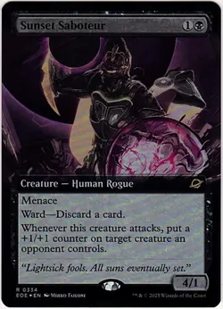 MTG Edge Of Eternities Sunset Saboteur Extended Art Foil (Rare) - Image 2