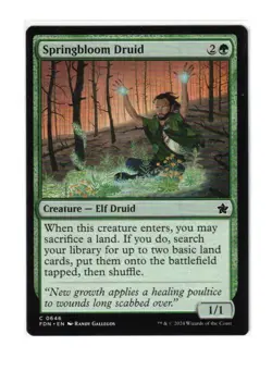 MTG - NM - Springbloom Druid - Foundations 646 - Image 1