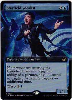MTG Edge Of Eternities Starfield Vocalist Extended Art Foil (Rare) - Image 2