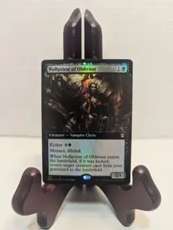 Zendikar Rising Variants: Nullpriest of Oblivion Extended Art FOIL Rare MtG - Image 1