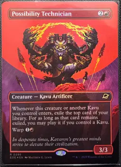 MTG Edge Of Eternities Possibility Technician Borderless Foil (Rare) - Image 1