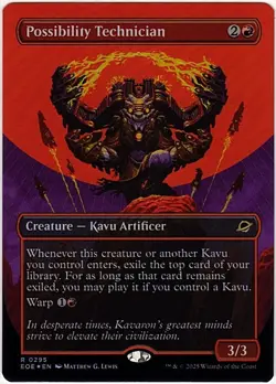 MTG Edge Of Eternities Possibility Technician Borderless Foil (Rare) - Image 2