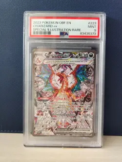 2023 POKEMON OBF EN-OBSIDIAN FLAMES SPECIAL ILLUSTRATION RARE CHARIZARD EX PSA 9 - Image 1