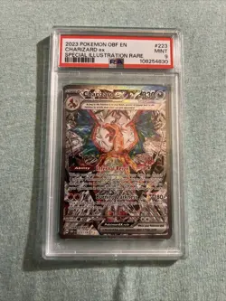 2023 POKEMON OBF EN-OBSIDIAN FLAMES SPECIAL ILLUSTRATION RARE CHARIZARD EX PSA 9 - Image 1