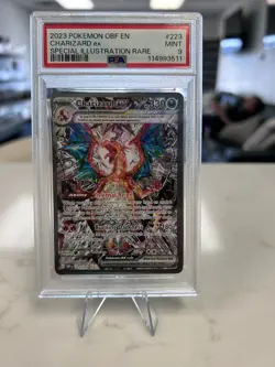 2023 POKEMON OBF EN-OBSIDIAN FLAMES SPECIAL ILLUSTRATION RARE CHARIZARD EX PSA 9 - Image 1