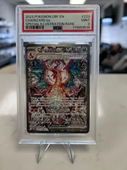 2023 POKEMON OBF EN-OBSIDIAN FLAMES SPECIAL ILLUSTRATION RARE CHARIZARD EX PSA 9 - Image 3